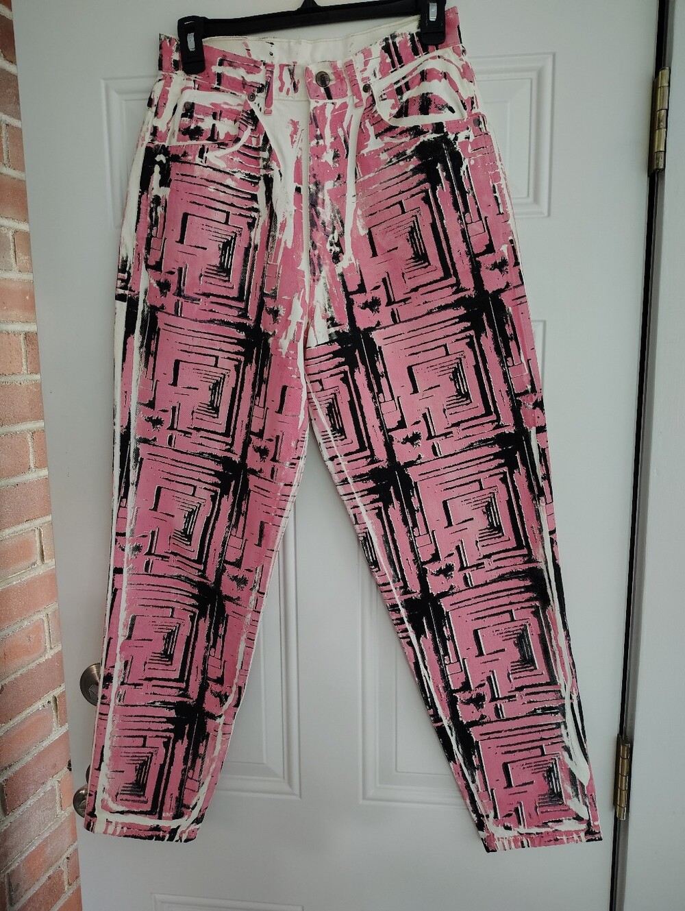 One of a Kind Heuristic Silk Designer Chic Base Jeans 26